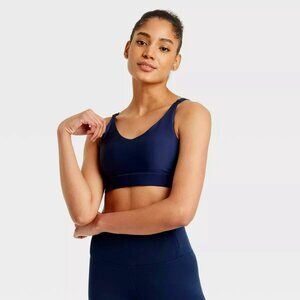 Medium Support Sports Bra L Navy Blue